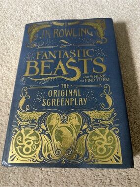 Fantastic Beasts Original Screenplay Hardcover - Navy & Gold